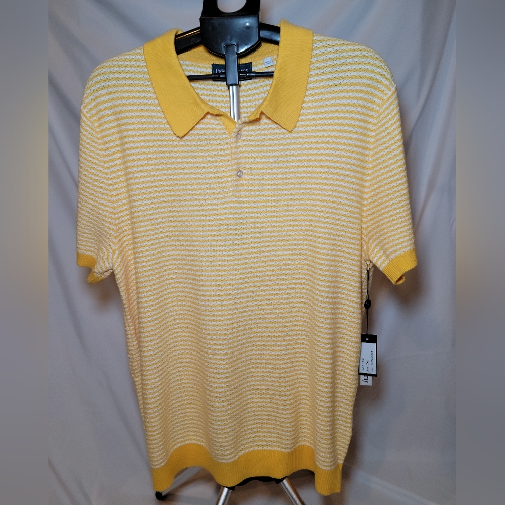 Men's Paisley and Gray knit shirt NWT
